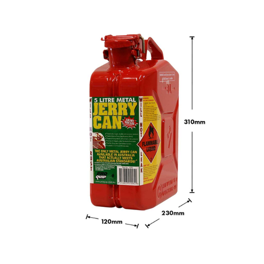 5L Red Unleaded AFAC Metal Jerry Can
