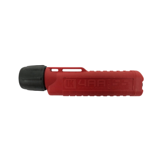 Red Herculite eLED Torch 4AA Underwater Kinetics