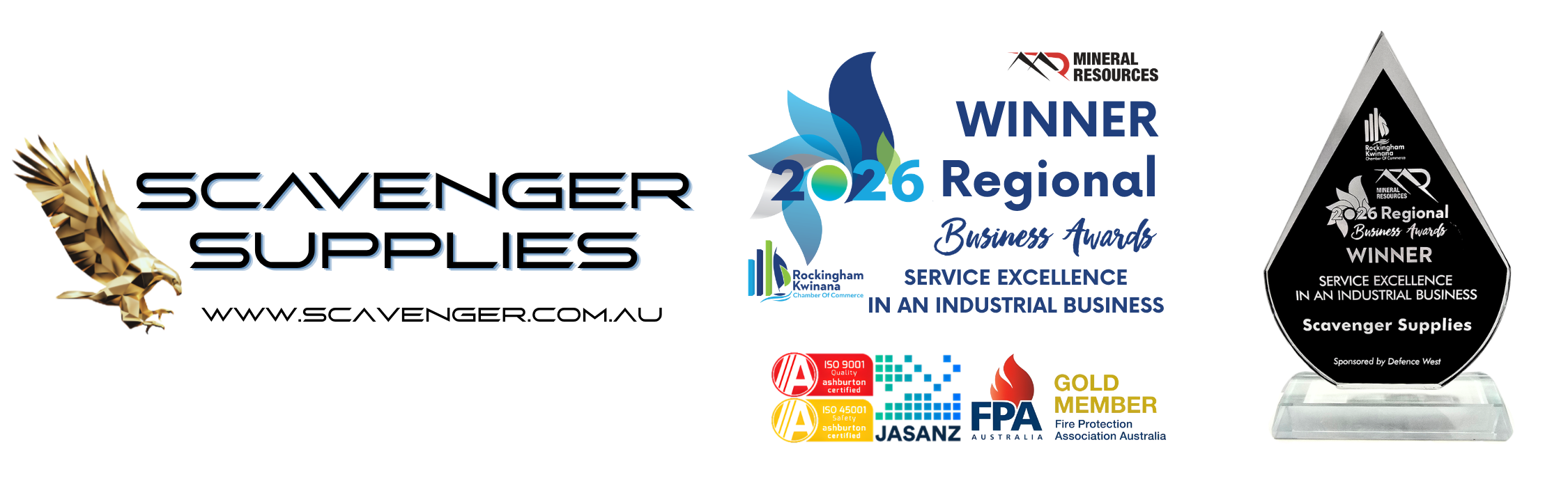 Scavenger Supplies Wins Service Excellence in an Industrial Business at the Mineral Resources Business Awards