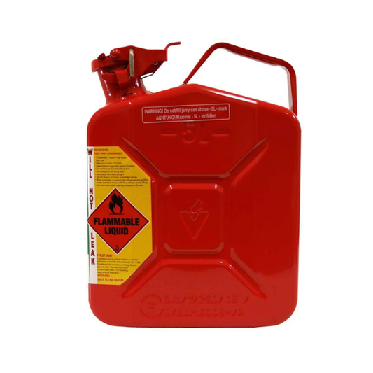 5L Red Unleaded AFAC Metal Jerry Can