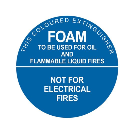 Air/Foam Identification - Plastic - Self-Adhesive Sign - 190 x 190mm