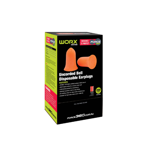 Ear Plug - Bell Shaped Uncorded Disposable Earplug - 200PC