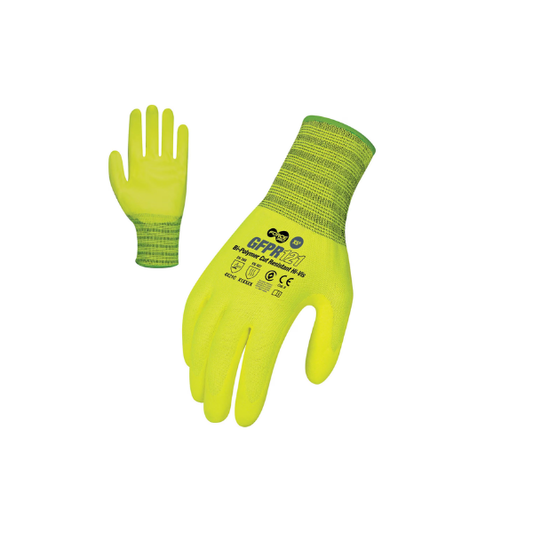 Bi-Polymer Cut Resistant Hi-Vis Glove