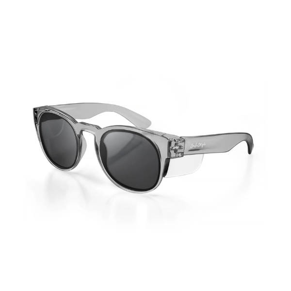 SafeStyle Safety Glasses Classics Graphite Frame with Polarised Lens Side Angle